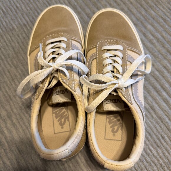 Womens Vans size 7 Old Skool Shoes Khaki and Tan - Picture 9 of 9